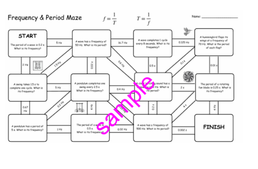 Maze: Calculate the period and frequency